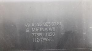 Mercedes-Benz CLC CL203 Ramka przedniej tablicy rejestracyjnej A2038850781