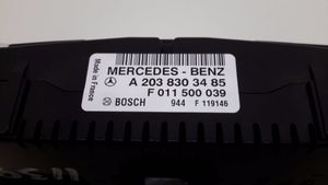 Mercedes-Benz C W203 Module unité de contrôle climatisation A2038303485