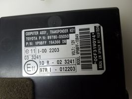 Toyota Avensis T270 Kit centralina motore ECU e serratura 