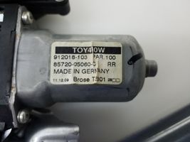 Toyota Avensis T270 Fensterhebermechanismus ohne Motor Tür hinten 8572005060