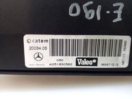 Mercedes-Benz R W251 Sähköinen ohjaamon lämmittimen säteilylämmitin A1648300361