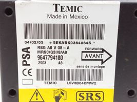 Citroen C3 Centralina/modulo airbag 9647794180