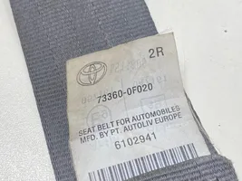 Toyota Verso Cintura di sicurezza posteriore 610307800D