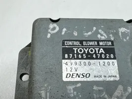 Toyota Prius (XW20) Relè della ventola di raffreddamento 8716547020