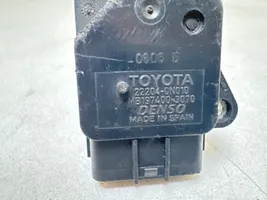 Toyota Avensis T250 Oro srauto matuoklis 222040N010