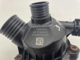 BMW 5 E60 E61 Boîtier de thermostat / thermostat 7549476