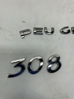 Peugeot 308 Logo, emblème de fabricant 