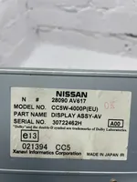 Nissan Primera Monitori/näyttö/pieni näyttö 28090AV617