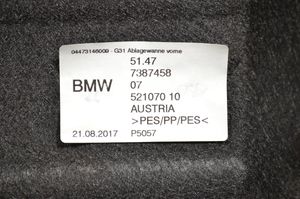 BMW 5 G30 G31 Tappeto di rivestimento del fondo del bagagliaio/baule 7387458