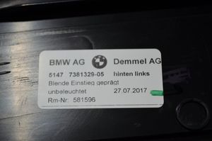 BMW 5 G30 G31 Galinio slenksčio apdaila (išorinė) 7381329