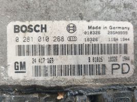 Opel Zafira A Sterownik / Moduł ECU 0281010268