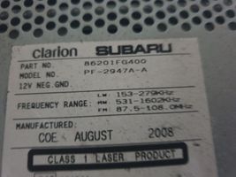 Subaru Impreza III Радио/ проигрыватель CD/DVD / навигация 86201FG400