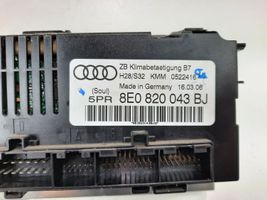 Audi A4 S4 B7 8E 8H Climate control unit 8E0820043BJ