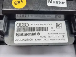 Audi Q3 8U Ilmastoinnin ohjainlaite/moduuli 8U0820043F
