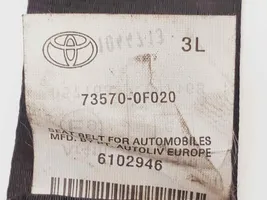 Toyota Verso Ceinture de sécurité arrière 735700F020