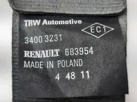 Renault Clio III Ceinture de sécurité arrière 34003231