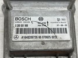 Mercedes-Benz ML W164 Centralina/modulo airbag 0285001998