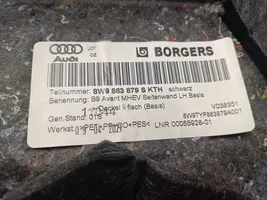 Audi A4 S4 B9 8W Boczek / Tapicerka / bagażnika 8W9863879S