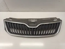 Skoda Rapid (NH) Grille calandre supérieure de pare-chocs avant 5JA853668