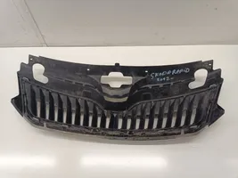 Skoda Rapid (NH) Grille calandre supérieure de pare-chocs avant 5JA853668