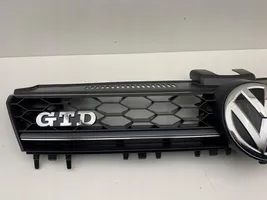 Volkswagen Golf VII Grille calandre supérieure de pare-chocs avant 5G0853651