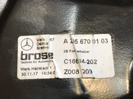 Mercedes-Benz C AMG W205 Mécanisme lève-vitre de porte arrière avec moteur A2056700103