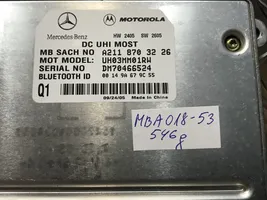 Mercedes-Benz A W169 Bluetoothin ohjainlaite/moduuli A2118703226