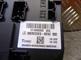 Mercedes-Benz E W211 Korin keskiosan ohjainlaite 2115455332