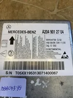 Mercedes-Benz C W204 Centralina/modulo airbag A2049012704