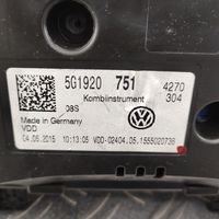 Volkswagen PASSAT B8 Tachimetro (quadro strumenti) 5G1920751