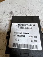 Mercedes-Benz ML W164 Module de commande suspension A2515450432