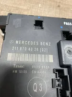 Mercedes-Benz E W211 Durų elektronikos valdymo blokas A2118704026