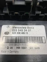 Mercedes-Benz CLK A209 C209 Set scatola dei fusibili A203545341