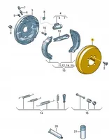 Volkswagen Up Tamburo del freno (posteriore) 1S0609617