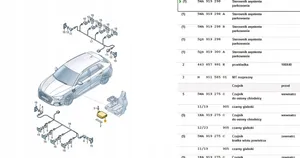 Volkswagen Golf VIII Centralina/modulo sensori di parcheggio PDC 5WA919298