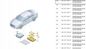 Audi A6 S6 C8 4K Väylän ohjainlaite 4KL907468F