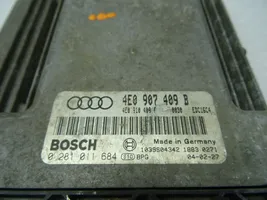 Audi A8 S8 D3 4E Unité de commande, module ECU de moteur 4E0907409B