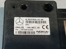 Mercedes-Benz C W203 Telefono valdymo blokas A2038203226