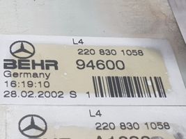 Mercedes-Benz S W220 Radiatore aria condizionata (A/C) (abitacolo) 2208301058