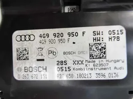 Audi A6 C7 Compteur de vitesse tableau de bord 4G9920950F