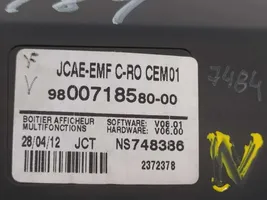 Citroen DS5 Wyświetlacz Head Up 9800718580