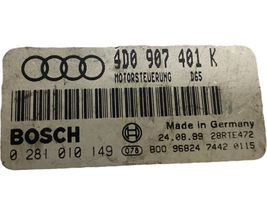 Audi A8 S8 D2 4D Centralina/modulo del motore 4D0907401