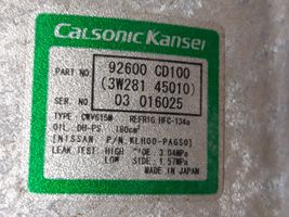 Nissan 350Z Gaisa kondicioniera kompresors (sūknis) 92600CD100