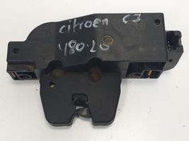 Citroen C3 Loquet de verrouillage de hayon 9646091580