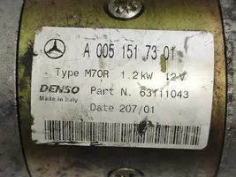 Mercedes-Benz E W210 Motorino d’avviamento A0051517301