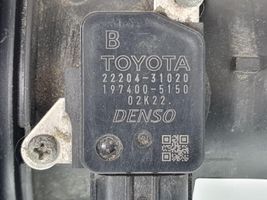 Toyota Auris E210 Misuratore di portata d'aria 2220431020