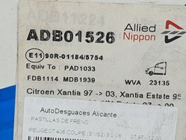 Peugeot 406 Jarrupalat (takana) ADB01526