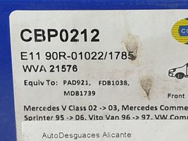 Mercedes-Benz Vito Viano W638 Pastiglie del freno (posteriore) CBP0212