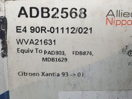 Citroen Xantia Plaquettes de frein arrière ADB2568