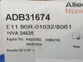 Honda CR-V Klocki hamulcowe tylne ADB31674